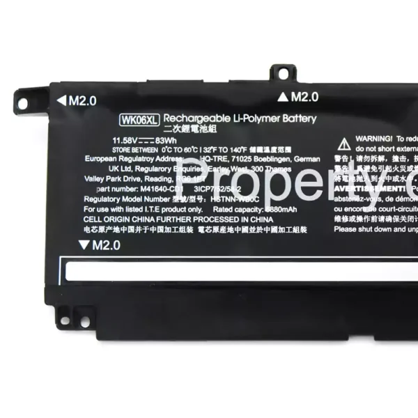 Portátil bateria nueva para HP WK06XL - Imagen 3