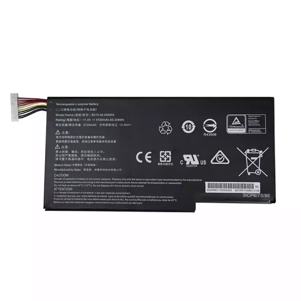 Portátil bateria nueva para B010-00-000004,Getac Evga SC15