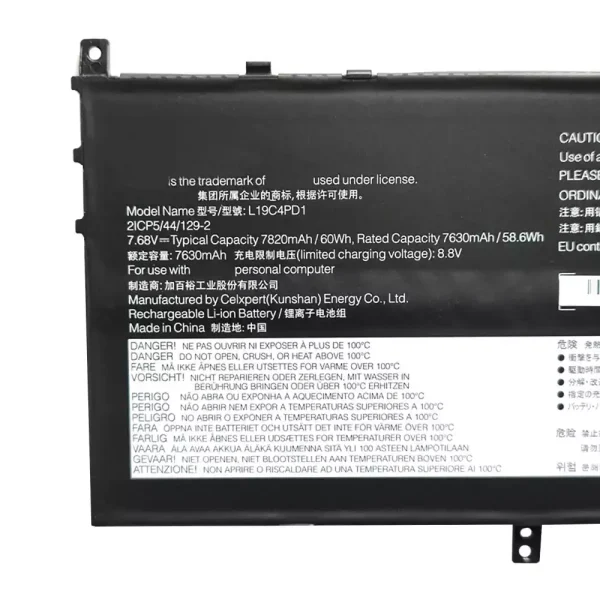 Portátil bateria nueva para LENOVO L19C4PD1 L19M4PD1 L19L4PD1,Yoga C640-13IML - Imagen 3