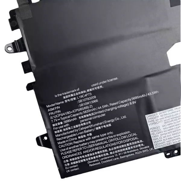 Portátil bateria nueva para LENOVO Thinkpad X1 Titanium,SB10T83208 SB10T83209 5B10W13965 5B10W13966 - Imagen 3