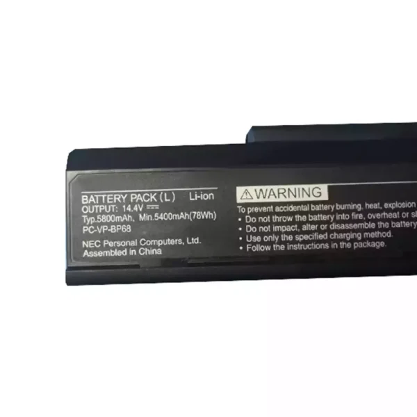 Portátil bateria nueva para NEC PC-VP-BP68 - Imagen 2