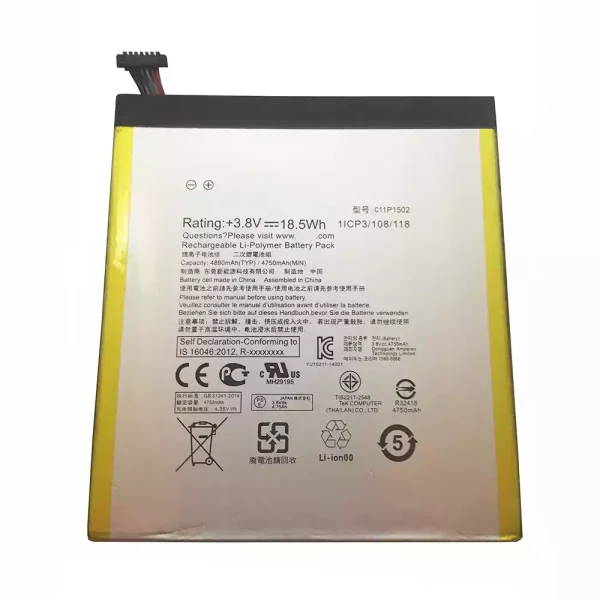 Batería de Tablet para ASUS C11P1502