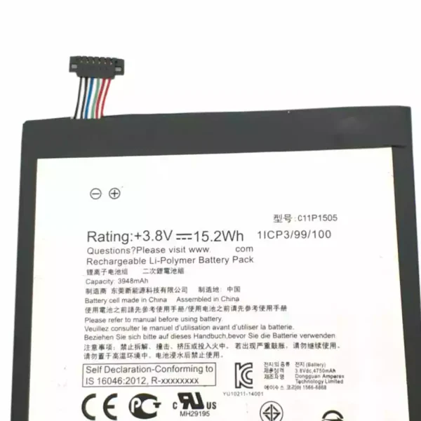 Batería de Tablet para ASUS C11P1505 - Imagen 3