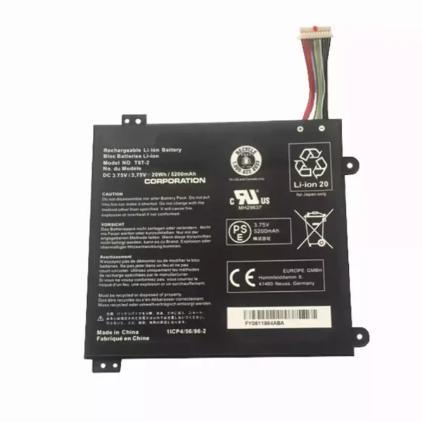 Batería de Tablet para TOSHIBA T8T-2