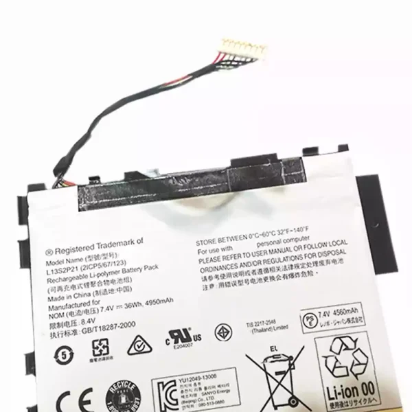 Batería de Tablet para LENOVO L13S2P21 - Imagen 3