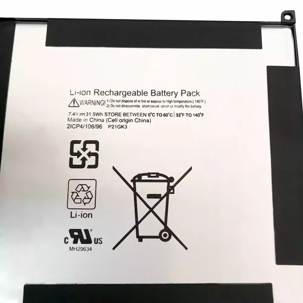 Batería de Tablet para P21GK3,Microsoft surface RT 1516 - Imagen 3
