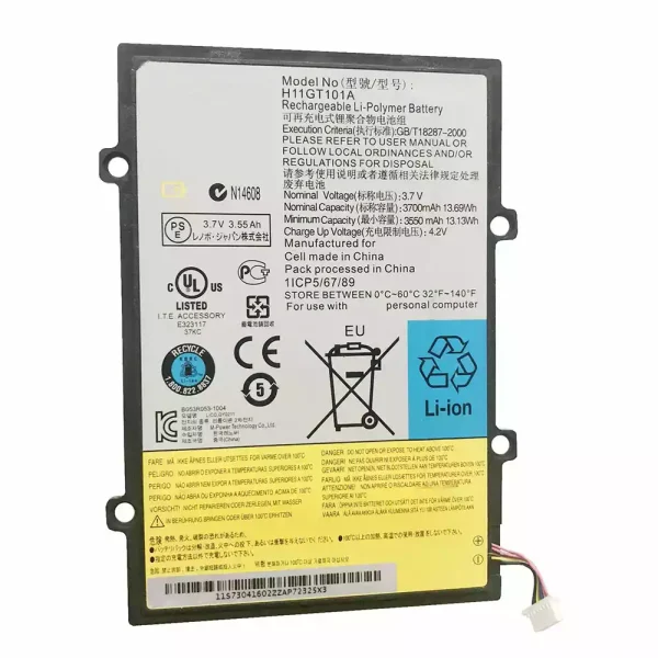 Batería de Tablet para LENOVO H11GT101A,L10C1P22,LEPAD A1,A1-07