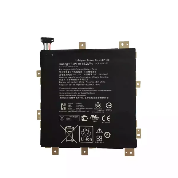 Batería de Tablet para ASUS C11P1426