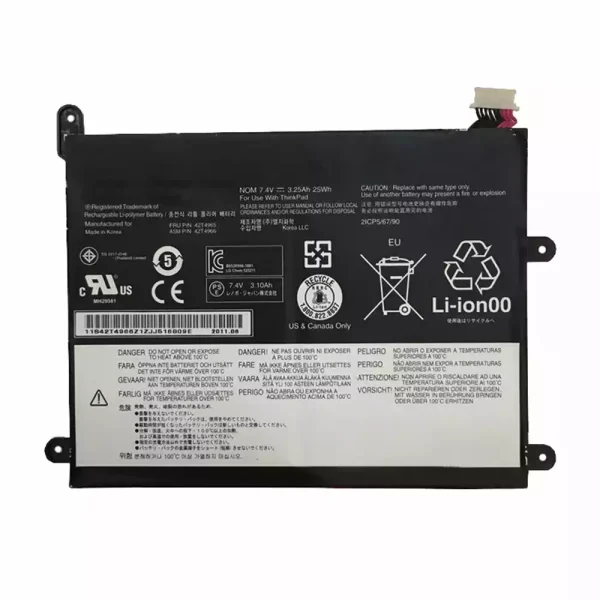 Batería de Tablet para LENOVO 42T4965,42T4966