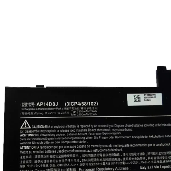 Batería de Tablet para ACER SW5-171,SW5-171P - Imagen 3