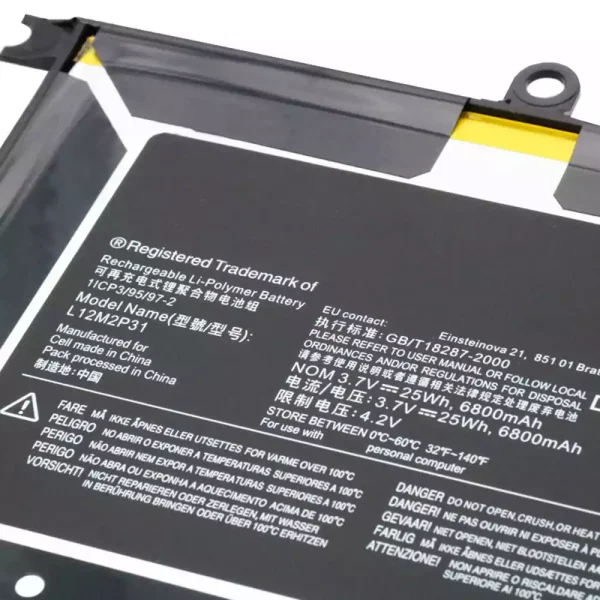 Batería de Tablet para LENOVO L12M2P31 - Imagen 3