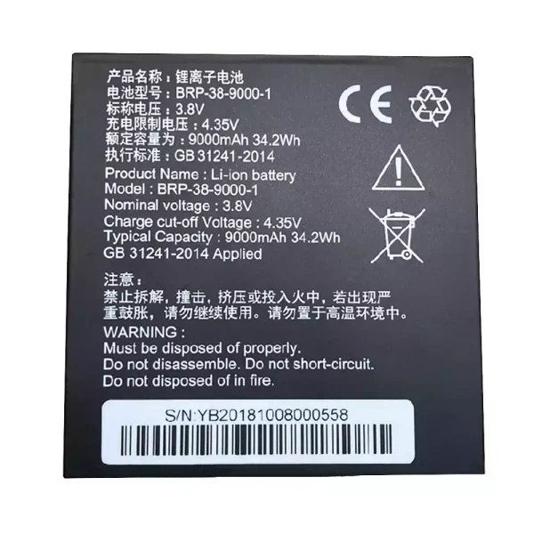 Batería de Tablet para BRP-38-9000-1