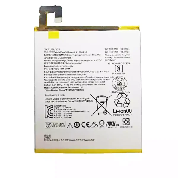 Batería de Tablet para LENOVO Tab M8 TB-8705F TB-8505N TB-8505F TB-8505I TB-8505M