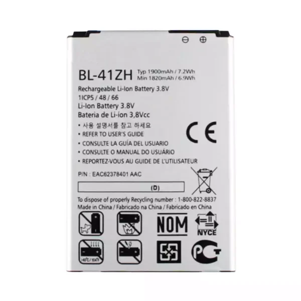 Batería telefono celular BL-41ZH para LG L50,H340,H345,MS345,H343,C40,D213N,LS665