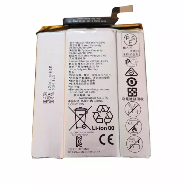 Batería telefono celular HB436178EBW para Huawei Mate S