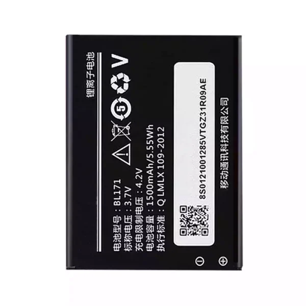 Batería telefono celular BL171 para LENOVO A356,A368,A370e,A376,A60,A65,A390T