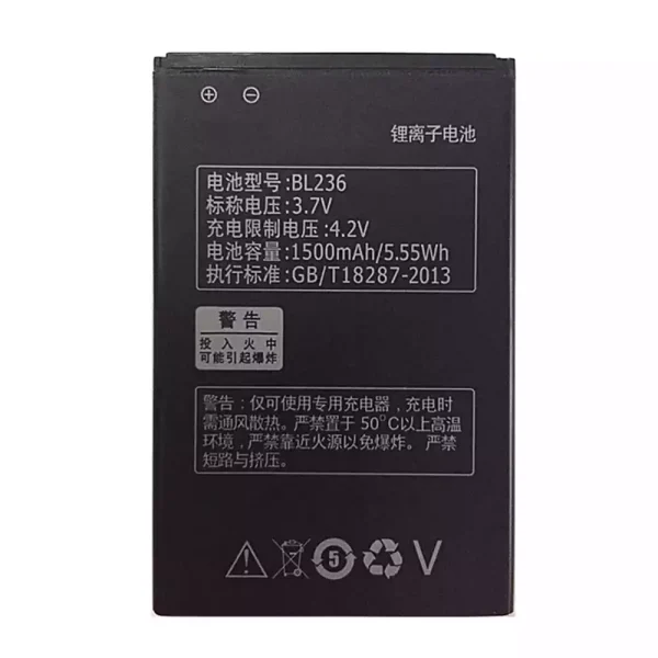 Batería telefono celular BL236 para LENOVO A320t