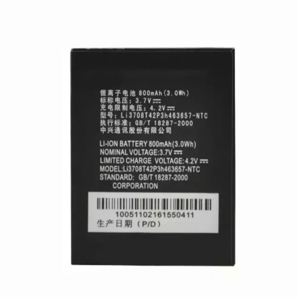 Batería telefono celular Li3708T42P3h463657 para ZTE F290,N281,Z221,Z222