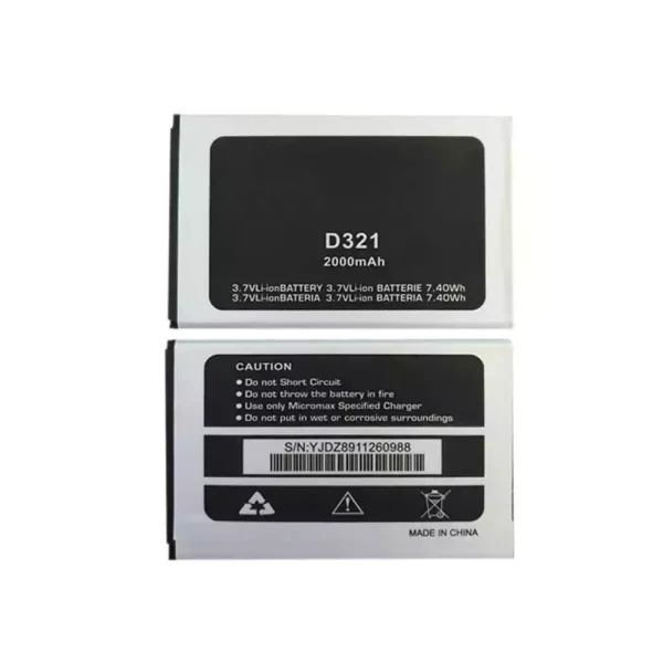 Batería telefono celular para Micromax D321