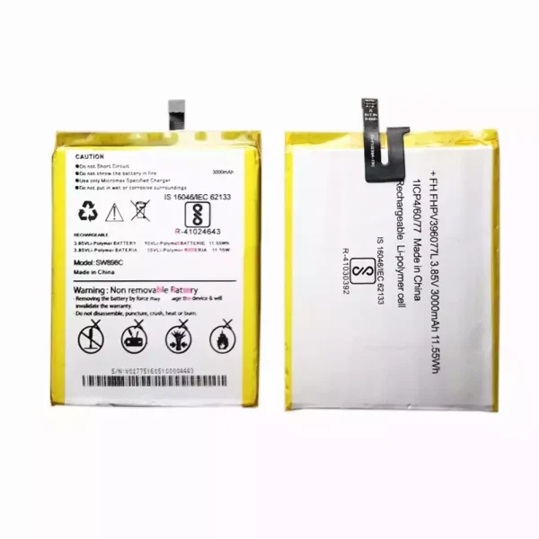 Batería telefono celular para Micromax SW898C
