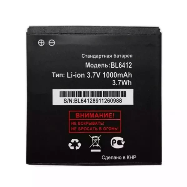 Batería telefono celular BL6412 para FLY IQ434