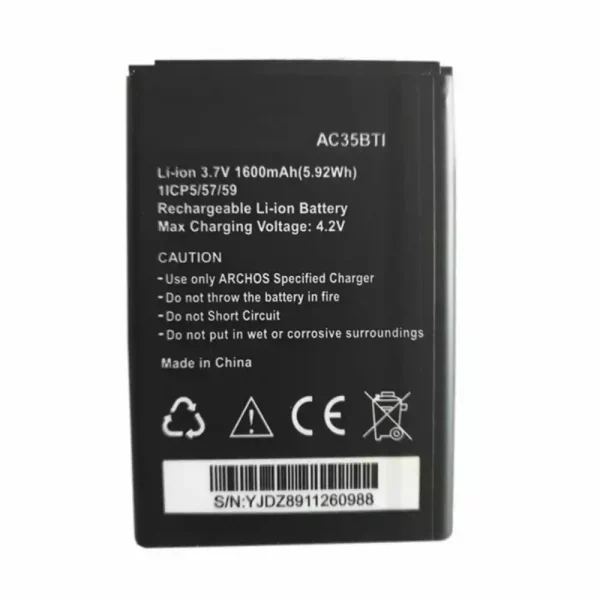 Batería telefono celular para ARCHOS AC35BTI