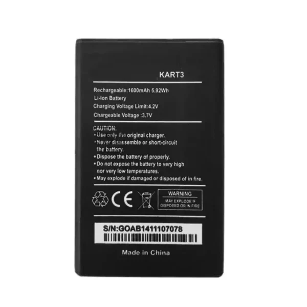 Batería telefono celular para Wiko KART3