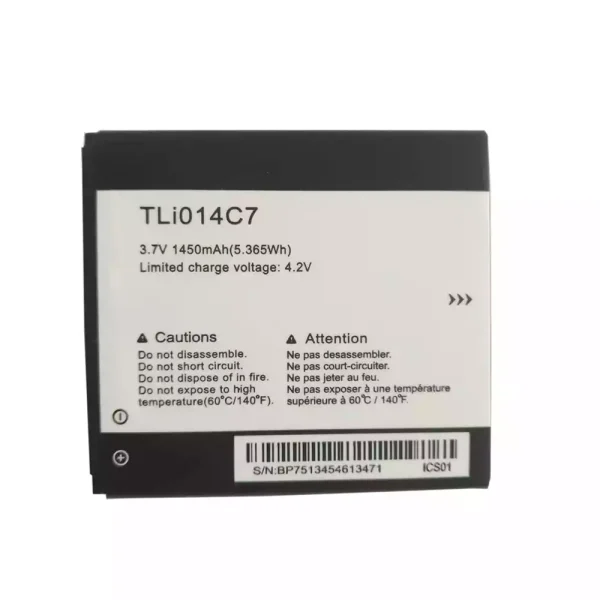 Batería telefono celular TLi014C7 para Alcatel onetouch OT4024