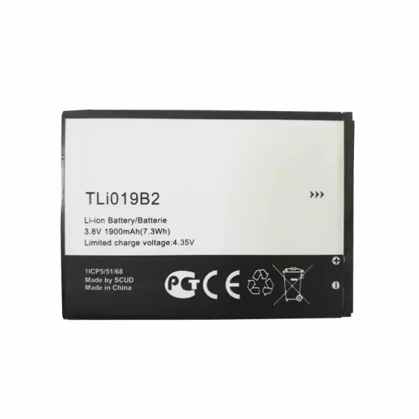 Batería telefono celular TLi019B2 para Alcatel onetouch OT991,992D,916D,6010