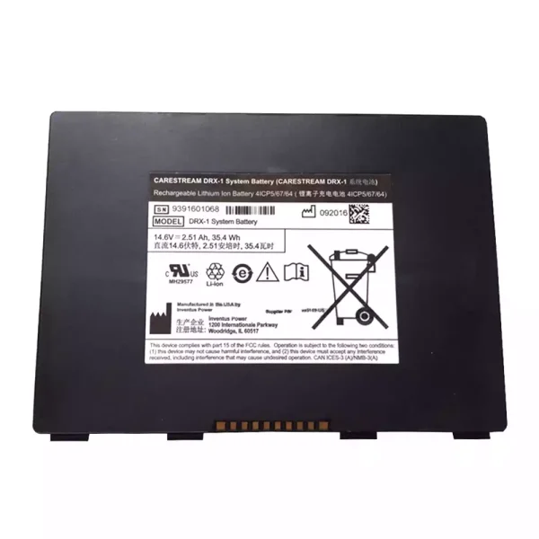 Batería nueva para P/N 8G5132 993169 990864,CARESTREAM DRX-1 SYSTEM battery