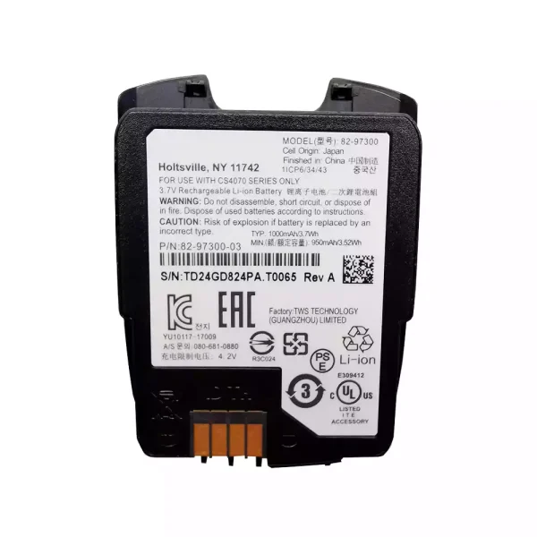 Batería nueva para Motorola Symbol CS4070,ZEBRA 82-97300,82-97300-02