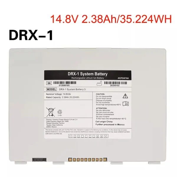 Batería nueva para Carestream HPX-DR3543 DRX-1