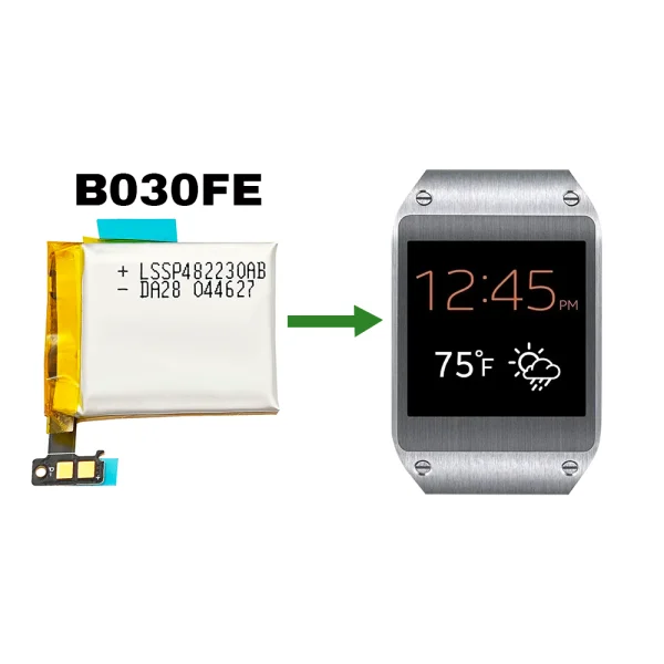 Bateria de repuesto B030FE para Samsung Galaxy Gear 1,Galaxy V700,Galaxy SM-V700 - Imagen 4