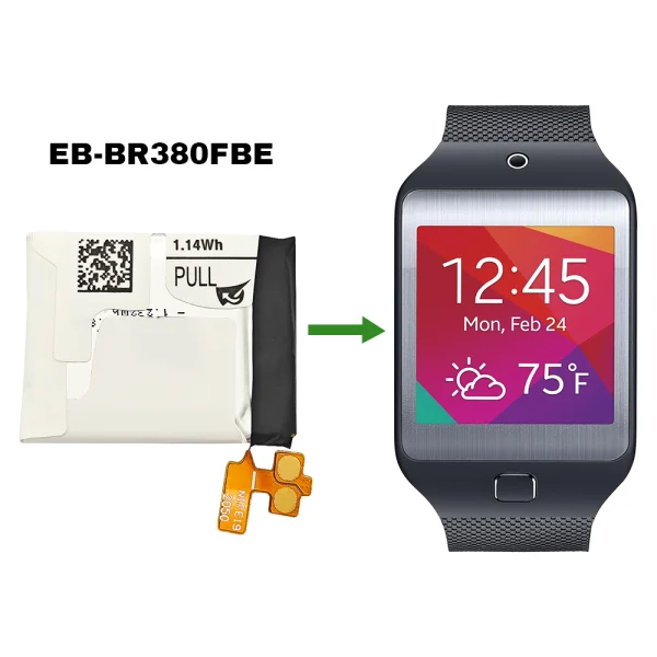 Bateria de repuesto EB-BR380FBE para Samsung Gear 2 (SM-R380),Gear 2 Neo (SM-R381) - Imagen 4