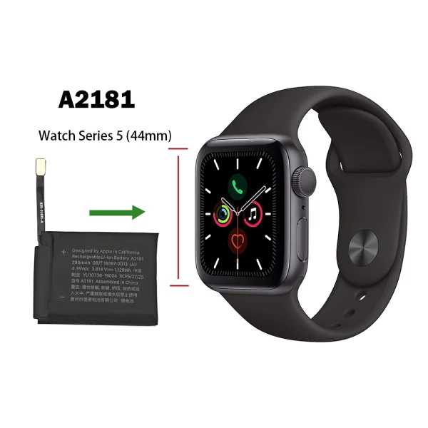 Bateria de repuesto A2181 para Apple Watch Series 5 (44mm),Apple Watch SE 2020 (44mm),Apple Watch SE 2nd 2022 (44mm) - Imagen 4