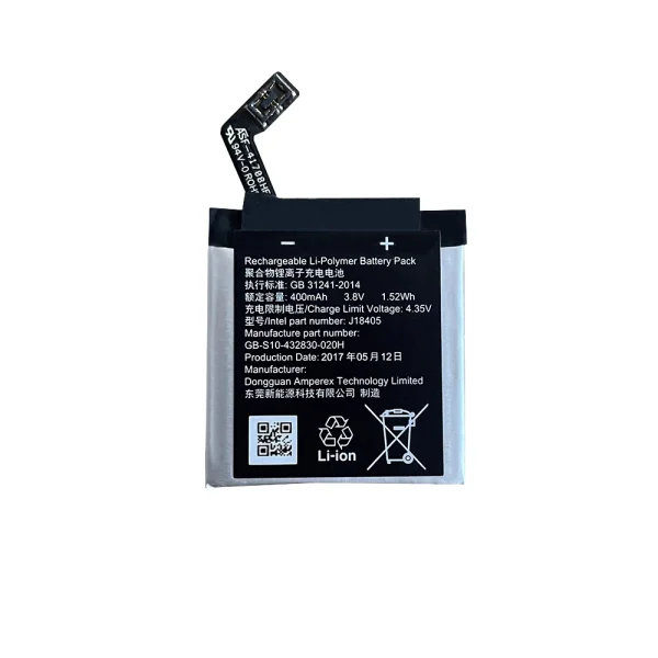 Bateria de repuesto GB-S10-432830-010H para Sony watch J18405