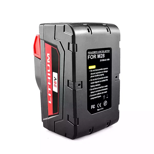 28V 3.0Ah Bateria de repuesto para Milwaukee M28,M28B,M28BX - Imagen 3