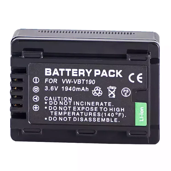 Bateria de repuesto para PANASONIC VW-VBT190