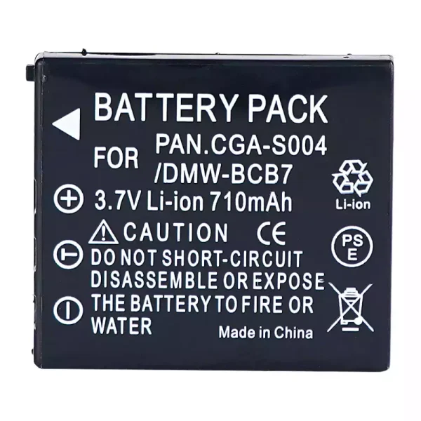 Bateria de repuesto para PANASONIC CGA-S004 DMW-BCB7