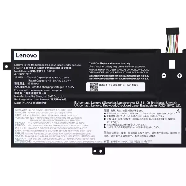 Portátil bateria nueva para LENOVO L21B4PH1 L21C4PH1 L21M4PH1 L21L4PH1 L21D4PH1 - Imagen 3