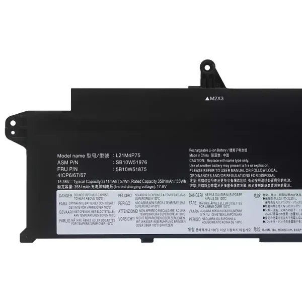 Portátil bateria nueva para LENOVO L21B4P71 L21M4P75 L21C4P75 L21L4P73 - Imagen 3