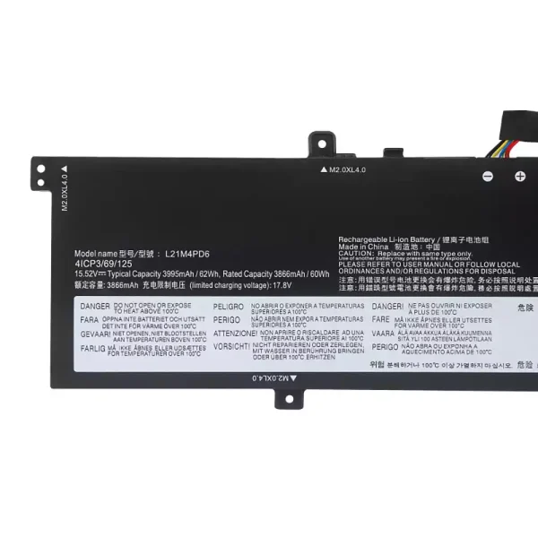 Portátil bateria nueva para LENOVO L12M4PD6 - Imagen 3
