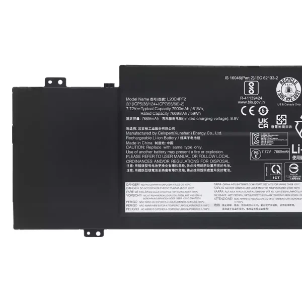 Portátil bateria nueva para LENOVO L20C4PF2 L20D4PF2 L20M4PF2 - Imagen 3