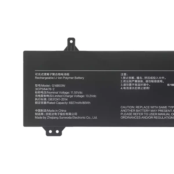 Portátil bateria nueva para G16B03W,Redmi G Pro 2022/Redmi G Pro 2024 - Imagen 3