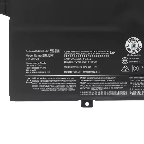 Portátil bateria nueva para LENOVO L14M3P22 L14S3P21 - Imagen 3