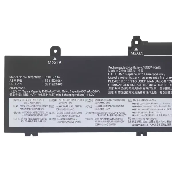 Portátil bateria nueva para LENOVO L20M3PD4 L20L3PD4 - Imagen 3