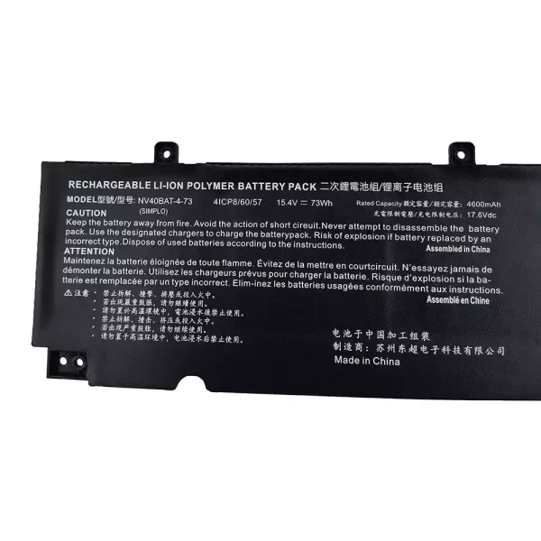 Portátil bateria nueva para NV40BAT-4-73 6-87-NV4RS-74M00 - Imagen 2