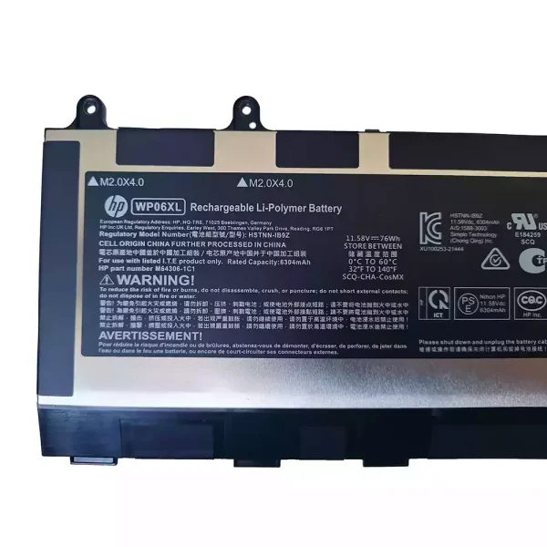 Portátil bateria nueva para HP WP06XL - Imagen 3