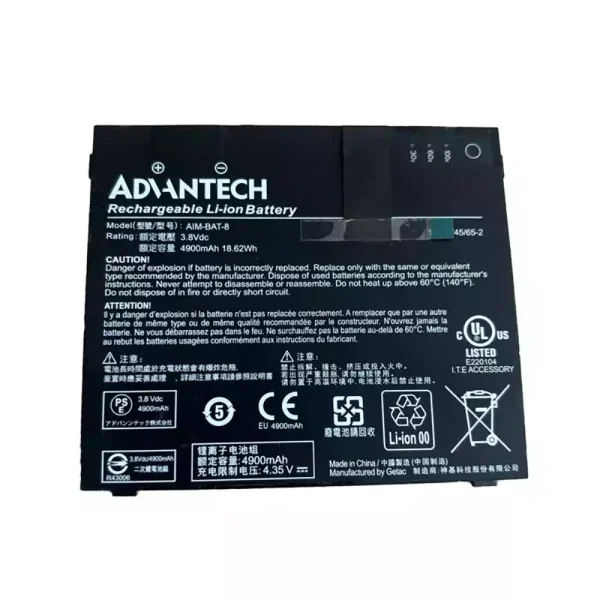 Portátil bateria nueva para GETEC ADHNTECH AIM-BAT-8