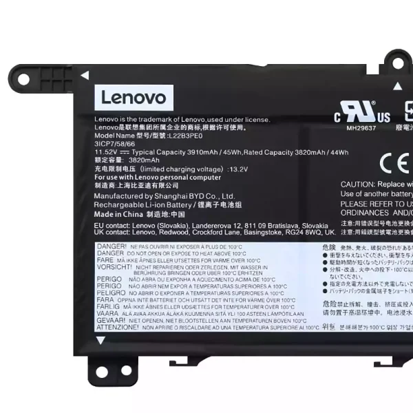 Portátil bateria nueva para LENOVO L22B3PE0 L22C3PE0 L22M3PE0 - Imagen 3